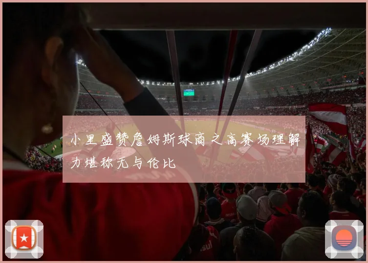 小里盛赞詹姆斯球商之高赛场理解力堪称无与伦比