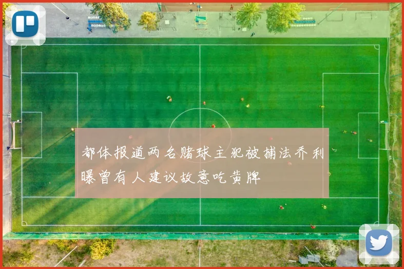 都体报道两名赌球主犯被捕法乔利曝曾有人建议故意吃黄牌